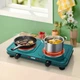 Настольная плита электрическая на две конфорки WINNINGSTAR ST-9639 1000W + 1000W Green - изображение 4