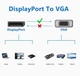 Кабель конвертер Display Port до VGA 1.8m для підключення до монітора проектора відеосигналу високої якост - зображення 2