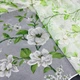 Готовый тюль Magnolia батист с цветочным принтом на ленте для крючков бело-зеленый 600×235 см (YH853-600) - изображение 8