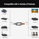 Аудіо - конвертер (перетворювач звуку) Fosi Audio Q6 - Type-C / Coaxial / Optical на RCA / Sub - изображение 4