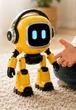 Інтерактивний розумний ІІ-робот компаньйон Доббі DeepSeek AI Жовтий 12 см Дитяча навчальна робот-іграшка з голосовим керуванням Wi-Fi та українською мовою - зображення 8