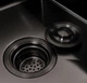 Кухонная мойка нержавейка CM 78*50C R VALESO Handmade PVD черная с углубленной полкой (3,0/0,8) - изображение 4