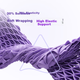 Подушка Yimian Deep Non-Latex Pillow Breathable TPE Grid Washable Classic 2.0 PRO Pillow Purple - изображение 5