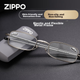 Очки для чтения ZIPPO складные ультралегкие с защитой от синего света, +2.00, серебристые - изображение 9