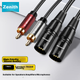 Аудиокабель ZHENWEI 2RCA — 2 XLR «тато», 1 м, 2 пари (ZW-YPX214) - изображение 4