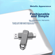 DM Daimai 128GB USB3.2 Type-C высокоскоростной твердотельный накопитель, FS530, металлический автомобильный USB-накопитель двойного назначения для телефона и компьютера, скорость чтения 530 МБ/с - изображение 7