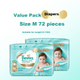 Подгузники Pampers Class, новые, для оказания первой помощи новорожденным, непротекающие, ультратонкие бумажные подгузники M72. - изображение 8