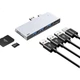 Док-станція-конвертер Isky Microsoft Surface Pro5/6, USB-адаптер для проектора, відеокабель HDMI, концентратор для планшетів та ноутбуків Microsoft, розгалужувач на шість входів та два виходи - зображення 3
