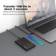 Корпус для SSD-накопителя GODO USB 3.0, портативный, 2,5-дюймовый, из алюминиевого сплава, с интерфейсом SATA, совместим с настольными компьютерами, ноутбуками, телефонами, внешними SSD-накопителями и механическими жесткими дисками. - изображение 6