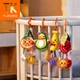 Дитячий дзвіночок Tumama Kids, прорізувач для зубів, заспокійливий кулон для коляски, плюшеве ліжечко для дітей 0-1 рік, іграшка-автомобіль для новонароджених - зображення 4