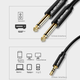 Кабель ZHENWEI Mini Jack 3.5 мм — 2 x Jack 6.35 мм тато-тато, 20 м (ZW-YPX142) - зображення 8