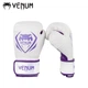 Перчатки боксерские VENUM Competitor для муай-тай и саньда, бело-фиолетовые, 10 унций - изображение 4