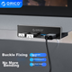 ORICO USB 3.0 Hub Splitter з алюмінієвого сплаву, адаптер-кліпса для MAC, Apple, ноутбуків, настільних комп'ютерів, моніторів, чорного кольору MH4PU - зображення 13