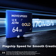 Карта памяти MOVE SPEED microSD 64 ГБ A2 V60 для DJI Pocket 3, GoPro, планшета и видеонаблюдения - изображение 1