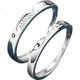 Серебряное кольцо MANHE S925, парные кольца, пара обручальных колец с бриллиантами, открытый конец, для женщин и мужчин, кольцо с заостренным концом, подарок на День святого Валентина. - изображение 3