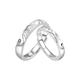 Серебряное кольцо MANHE S925, парные кольца, пара обручальных колец с бриллиантами, открытый конец, для женщин и мужчин, кольцо с заостренным концом, подарок на День святого Валентина. - изображение 12