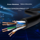 Патч-корд CHOOSEAL QS5062ET40 Cat 6 неекранований 1 Гбіт/с 40 м Чорний - зображення 5