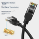 Патч-корд CHOOSEAL QS5062ET40 Cat 6 неекранований 1 Гбіт/с 40 м Чорний - зображення 6