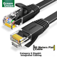 Ethernet-кабель UGREEN Cat6, гігабітний, плоский, 8-жильна вита пара, патч-корд для домашньої мережі та відеоспостереження, 50 м, чорний, артикул 80102 - зображення 9