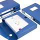 Короби Jindeli TD055-10 архівні для документів А4 пластикові, 55 мм, 10 шт, сині - зображення 11