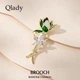 Брошь Qlady Orchid женская с застежкой без прокола, пряжка для шарфа, для костюма - изображение 4