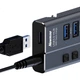 Newmine HUB731-B Металевий USB 3.0 Високошвидкісний 7-портовий концентратор-розгалужувач USB-кабель-подовжувач для ноутбука, настільного комп'ютера, приблизно 1 м - зображення 2