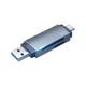 Картридер Chuanyu USB 3.2 Gen1/Type-C для карт SD и TF, два слота, для камер и дронов - изображение 3