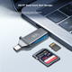 Картридер Chuanyu USB 3.2 Gen1/Type-C для карт SD и TF, два слота, для камер и дронов - изображение 7