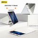 Чехол Zoyu, совместимый с iPad 11/10 с чипом A16 2025 года, с защитой от изгиба, без прорезей, с горизонтальным и вертикальным скольжением, съемный, кремово-белый. - изображение 4