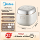 Рисоварка Midea Mini Rice Cooker 2L Smart Multi-Function Rice Cooker на 1-2 персоны с режимами приготовления супа и каши MB-RC211 - изображение 4
