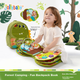 Книжка мягкая Jollybaby развивающая Монтессори «Кемпинг в джунглях» - изображение 4