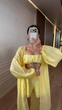 Женский костюм тройка из тэнсела желтый 42-46 с1525.1348 - изображение 4