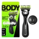 Станок для бритья мужской Gillette Labs Body + Intimate 2 лезвия (1 ручка + 1 сменный картридж + магнитный держатель для душа) - изображение 12