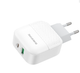 Мережевий зарядний пристрій BOROFONE BA46A Premium PD + QC3.0 18W White - изображение 1