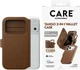 Etui z klapką CARE by Panzer Glass Tango 2-in-1 Wallet Case Brown w. MagSafe do Apple iPhone 17 Pro (CR47329) - obraz 1