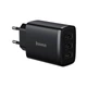 Мережевий зарядний пристрій Baseus Compact Charger 3U 17W EU Black CCXJ020101 - зображення 2