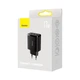 Мережевий зарядний пристрій Baseus Compact Charger 3U 17W EU Black CCXJ020101 - зображення 8