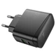 Мережевий зарядний пристрій HOCO CS63A Bright PD charger 65W Black - изображение 5