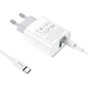 Мережевий зарядний пристрій Hoco C80A Rapido charger Type-C cable 20W White - зображення 5
