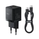 Мережевий зарядний пристрій Baseus Palm Type-C+USB Type-C cable 20W Black P10111608113-01 - изображение 1
