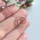 Золотые серьги конго диаметр 1.3 см, гладкие круглые сережки детям и взрослым, 585 проба (ск1.3) - изображение 3