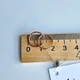 Золотые серьги конго диаметр 1.3 см, гладкие круглые сережки детям и взрослым, 585 проба (ск1.3) - изображение 5