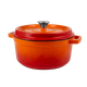 Ретро каструля Vintage Cuisine чавунна з кришкою 2.2 л Помаранчевий градієнт (VC-POT22CI-ORN) - изображение 5