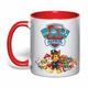 Чашка с печатью "Paw Patrol/Щенячий патруль" (цвет красный) (45336) - изображение 1