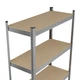Стелаж металевий 2220x1100x450 мм оцинкований StahlPro 5 полиць МДФ - изображение 6