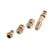 Насадка для полива 1/2", коннектор с аквастопом 1/2" шланга адаптер 1/2 и 3/4 латунная INTERTOOL - изображение 2