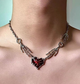 Цепочка чокер Fashion Jewerly на шею с сердцем в руках скелета в готическом стиле y2k бижутерия (SVS) - изображение 1