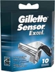 Бритвенные картриджи Gillette Sensor Excel для мужчин упаковка 10 шт - изображение 3