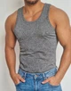 Майка мужская хлопок Strong (Alarix) (4XL-54) серая - изображение 1