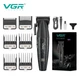 Акумуляторна машинка для стрижки VGR V-640C BLACK, 6 насадок, LED дисплей, 9000RPM - изображение 9